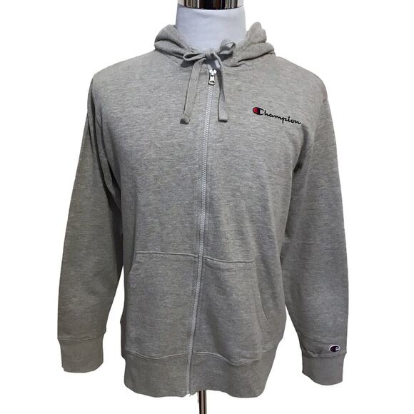 Champion NWT Heather Grey Full Zip Performance Hoodie Men M - Picture 1 of 9